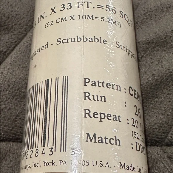 YORK CE8653 Hunter Olive Green Floral Swirl Wallpaper Double Roll 56 sqft NEW